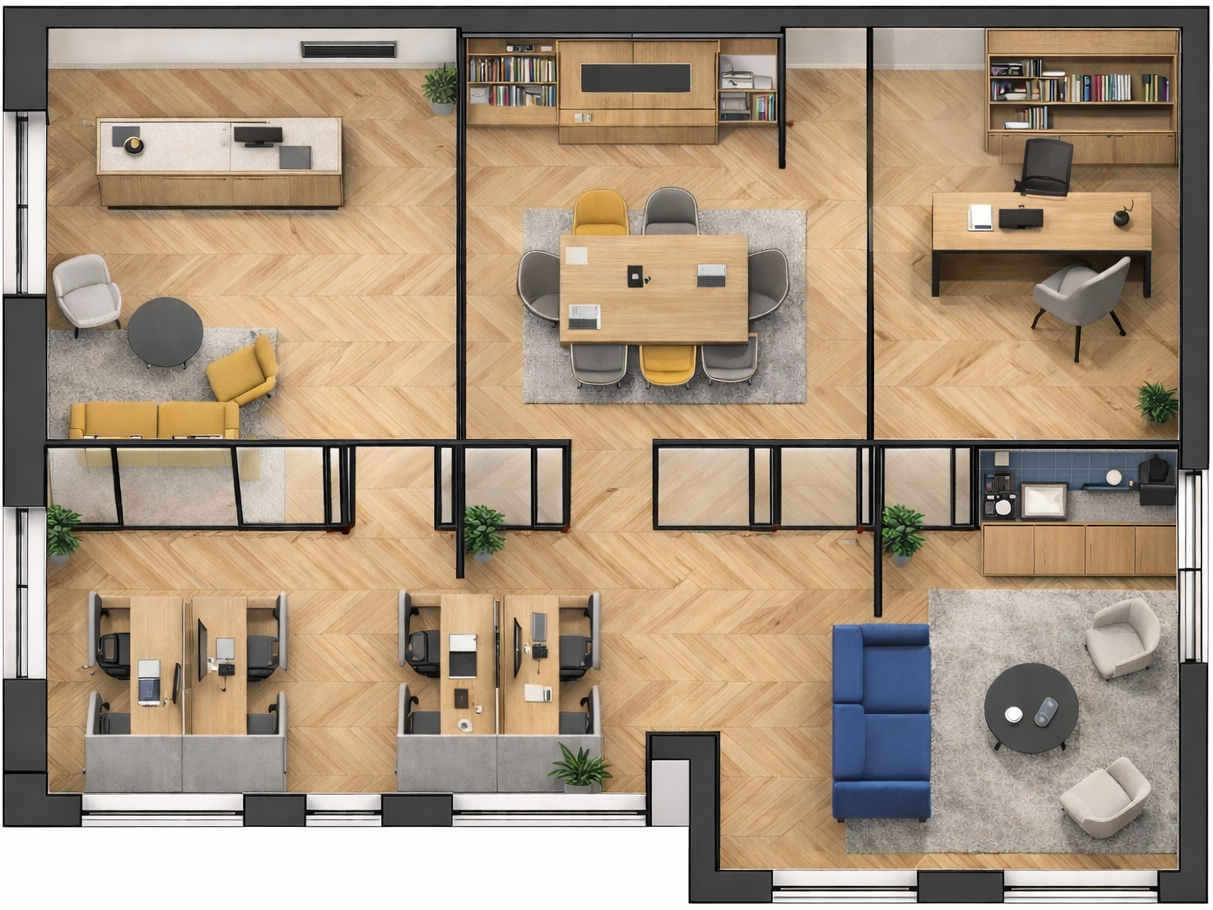 plan 2D bureaux avocats tours